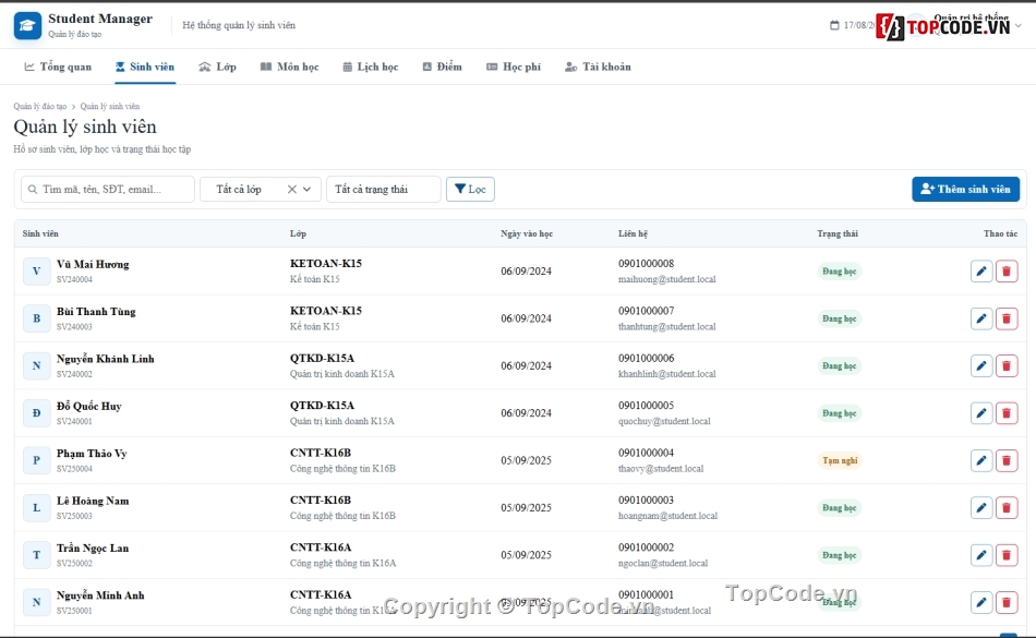 Hệ thống quản lý,php & mysql,php mysql
